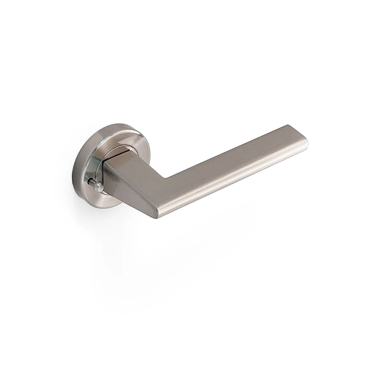 Forli Lever Integrated Privacy Set Satin Nickel