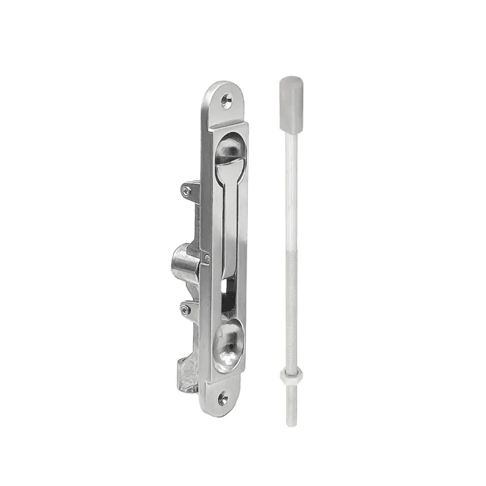 Recessed Flush Bolt with Straight Rod 300mm - Satin Chrome