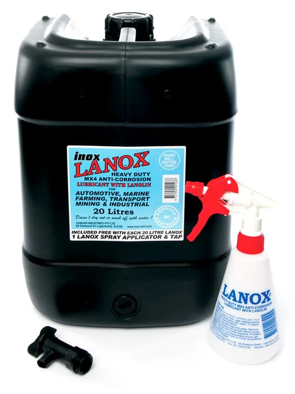 INOX MX4 Lanox Lanolin Lubricant - 20L Drum with Applicator & Tap