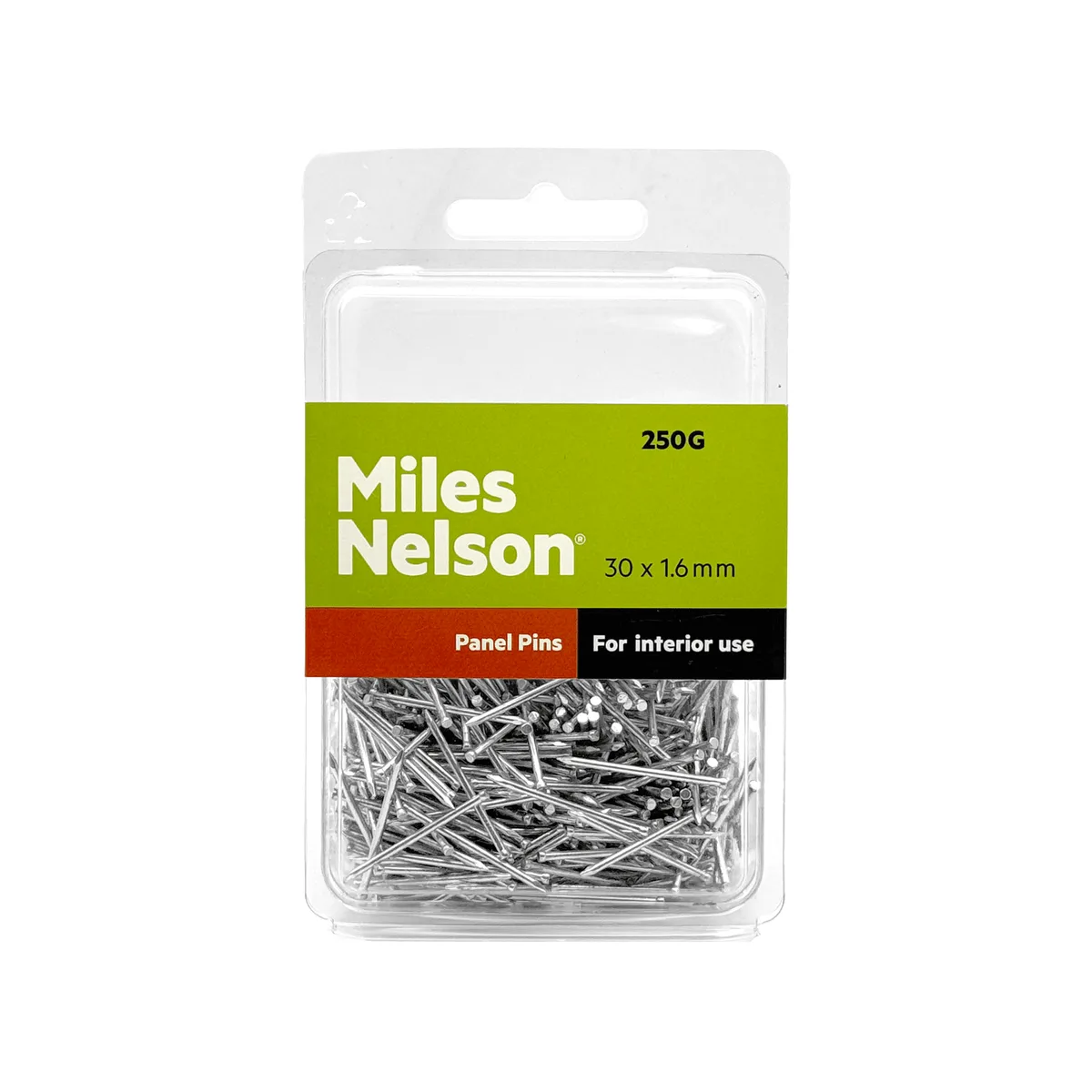 1.6 x 30mm Panel Pins - Zinc
