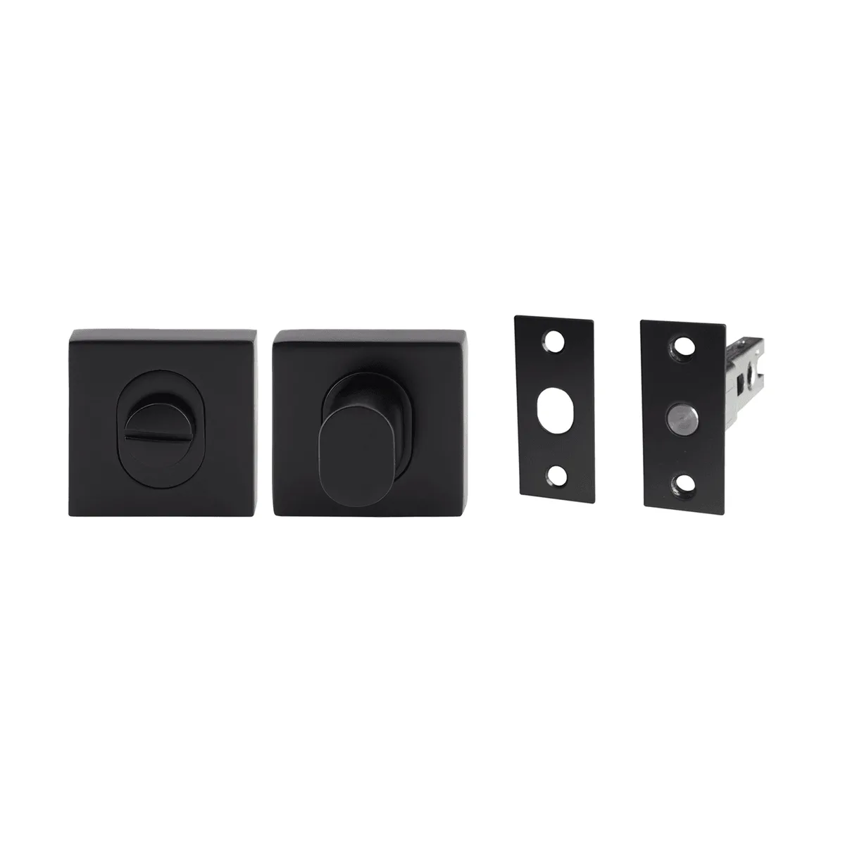 Milano Privacy Turn Set Square Rose Matt Black