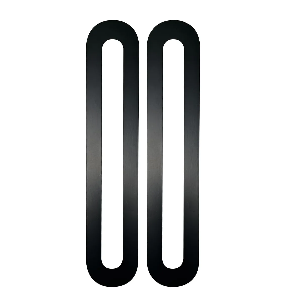 Matt Black D-lock Backing Cover Plate for 54mm hole (Pair)