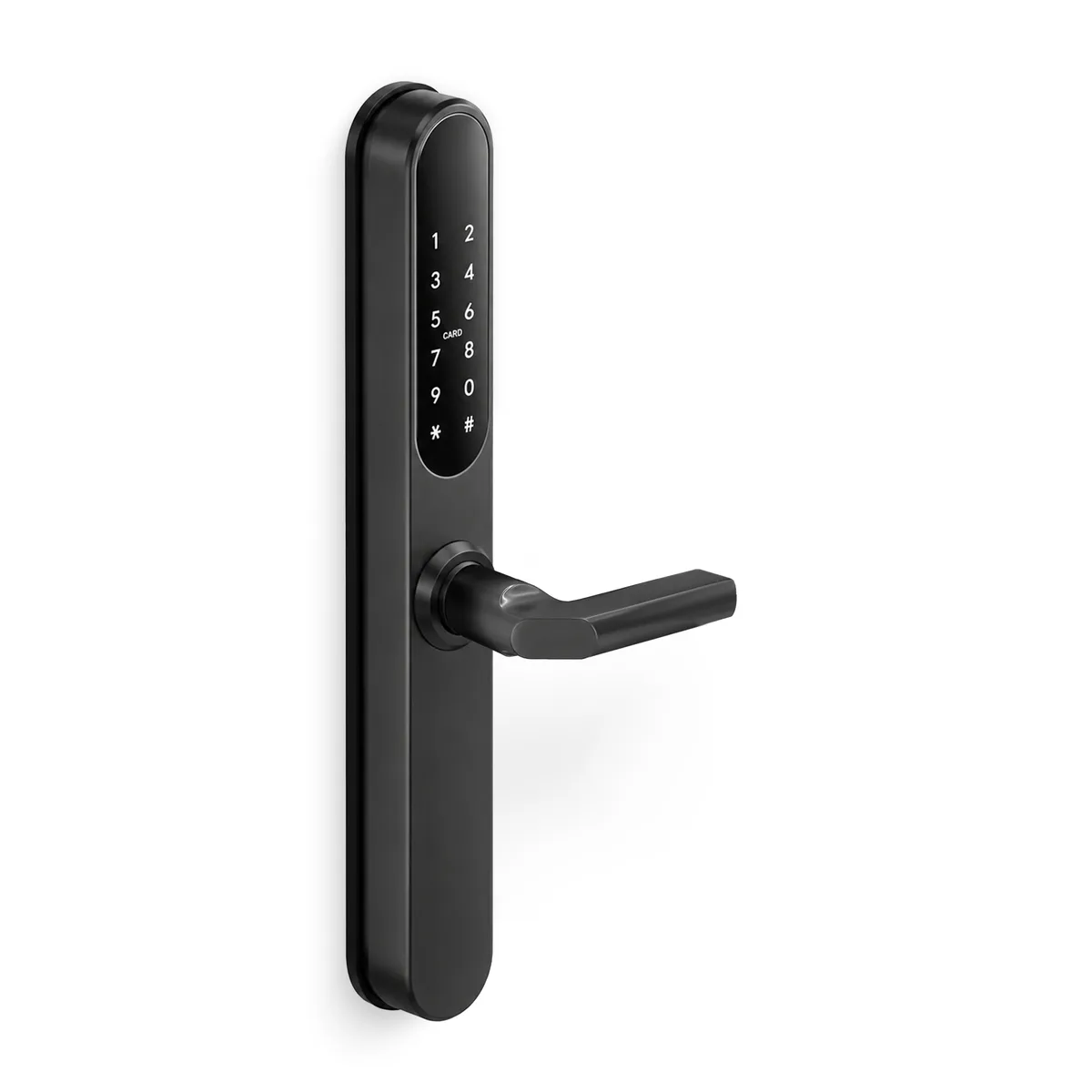 D-lock Digital Lock Short Lever Matt Black (60mm Backset)
