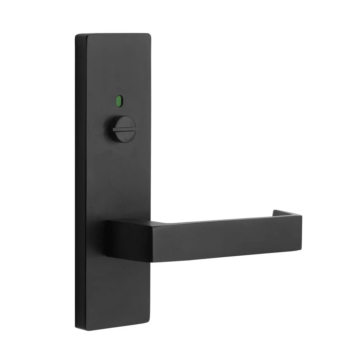 MNC 87 Lever On Wide Long Plate Matt Black - External / Lever / Indicator&Release