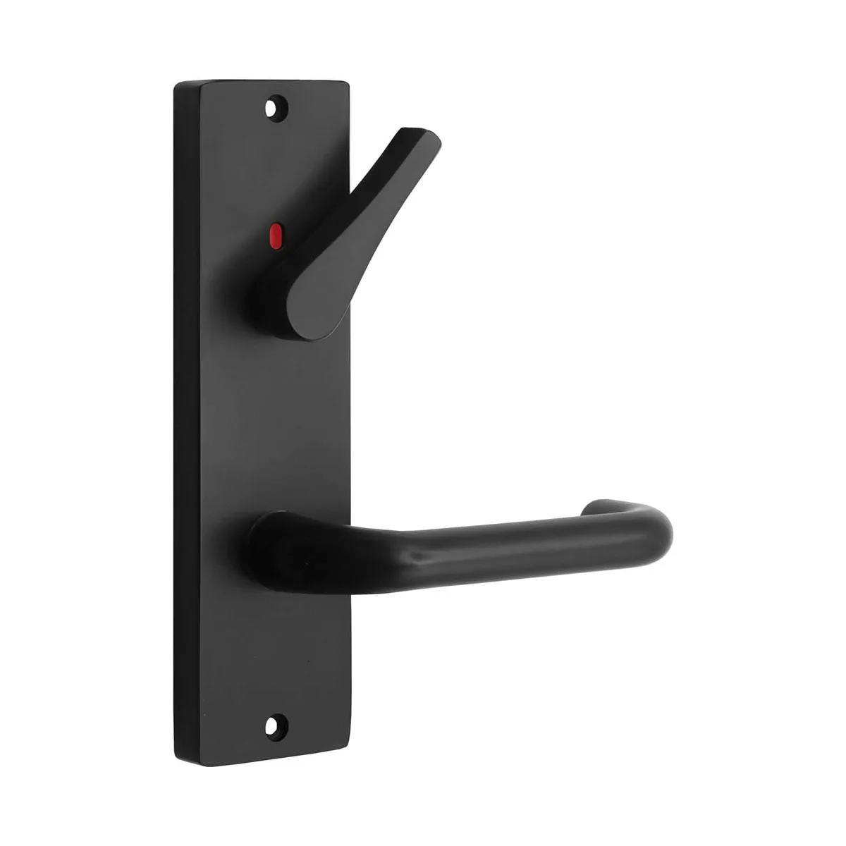 MNC 90 Lever On Wide Long Plate Matt Black - Internal / Lever / Large Turn Indicating
