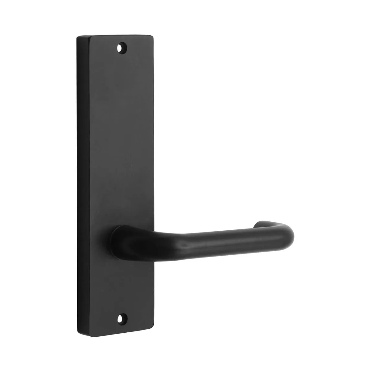 MNC 90 Lever On Wide Long Plate Matt Black - Internal / Lever / Plain