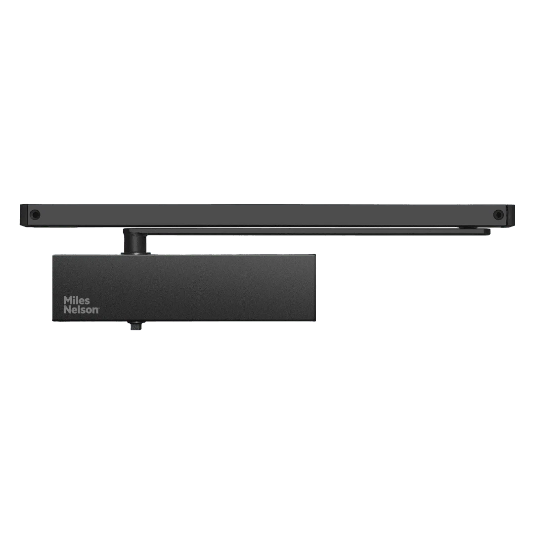 MNC 8000 Series 2-4 Power Door Closer with Slide Arm - Matt Black