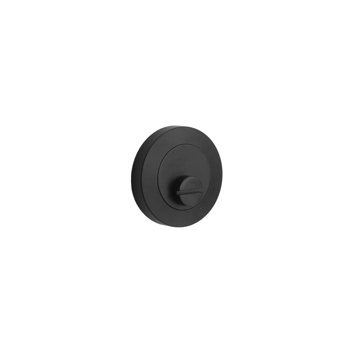 MNC Round Rose Emergency Release (Non-Indicating) Matt Black - Back To Back & Face Fixings Included