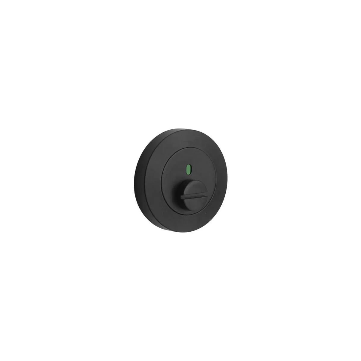 MNC Round Rose Emergency Release (Indicating) Matt Black - Back To Back & Face Fixings Included