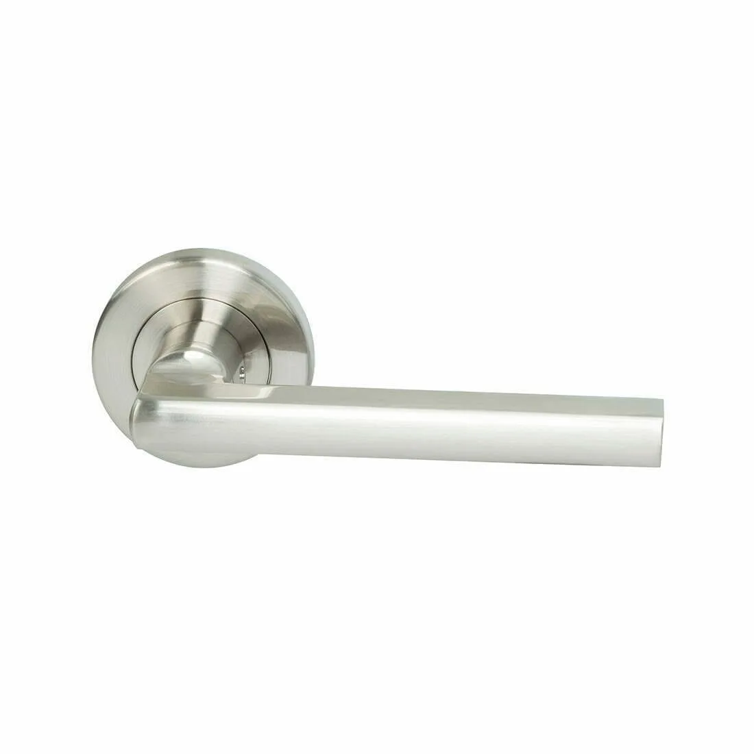 Parma Lever Set Round Rose (furniture only) Satin Nickel