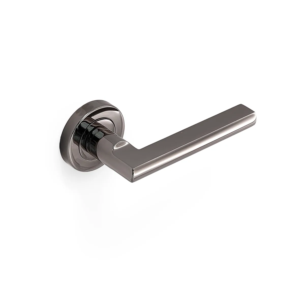 Parma Lever Passage Set Black Chrome