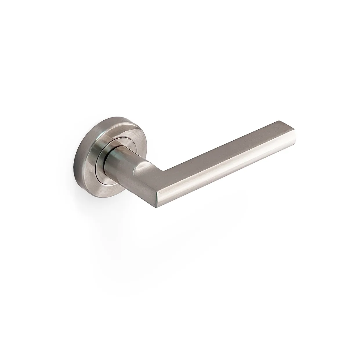 Parma Lever Dummy Round Rose Satin Nickel