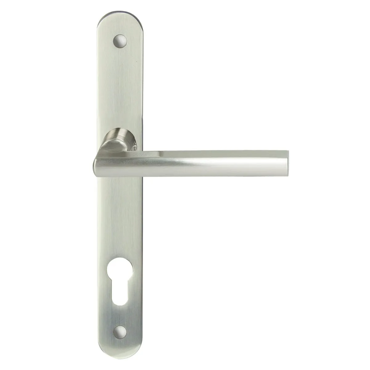 Parma Long Plate Set Round Style (furniture only) Satin Nickel