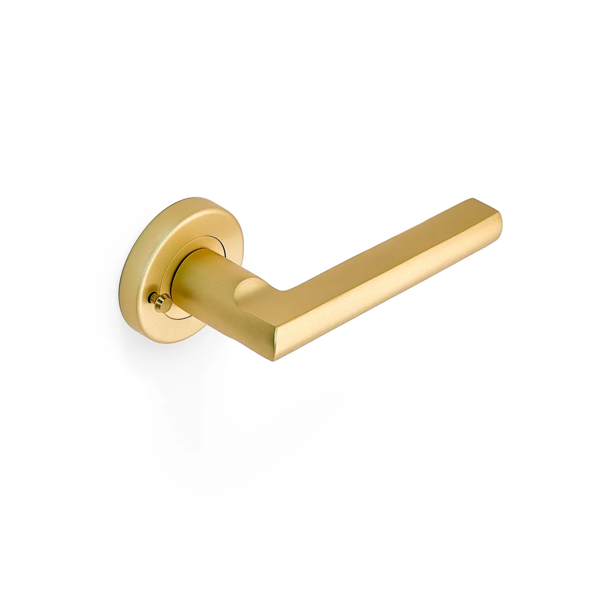 Parma Lever Integrated Privacy Set Satin Brass