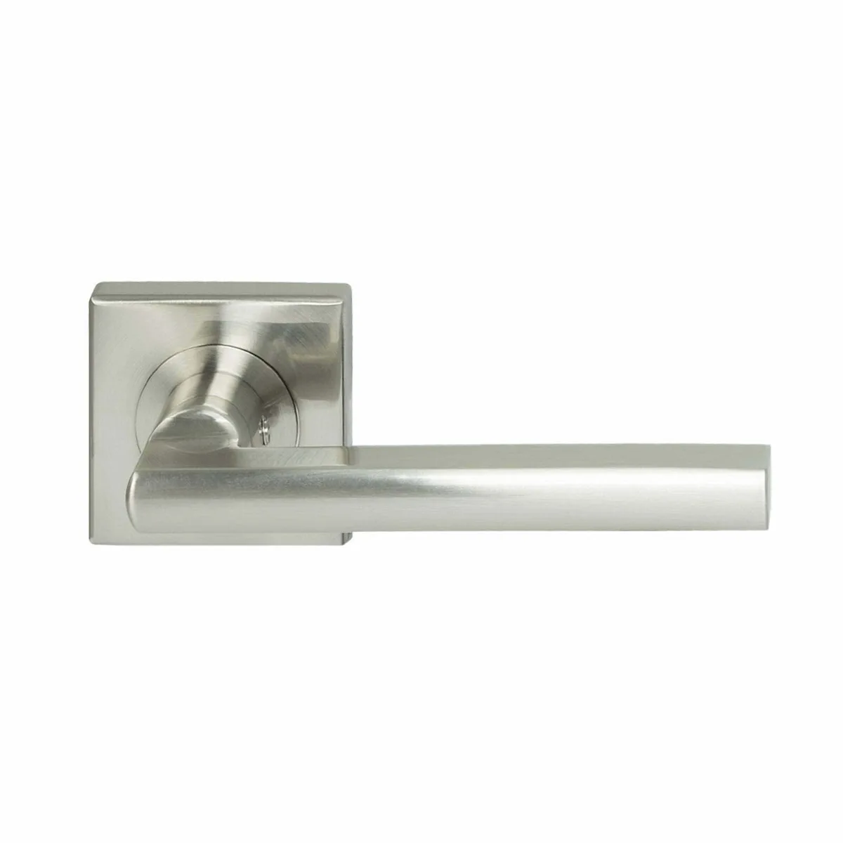Parma Square Rosette Lever Set (furniture only) Satin Nickel