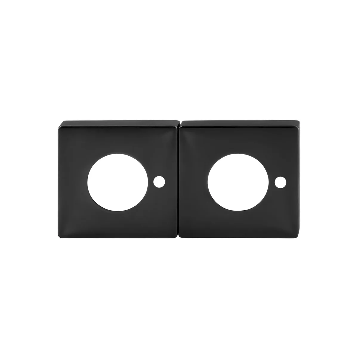 Square Rosette Cover for S Range Privacy Matt Black