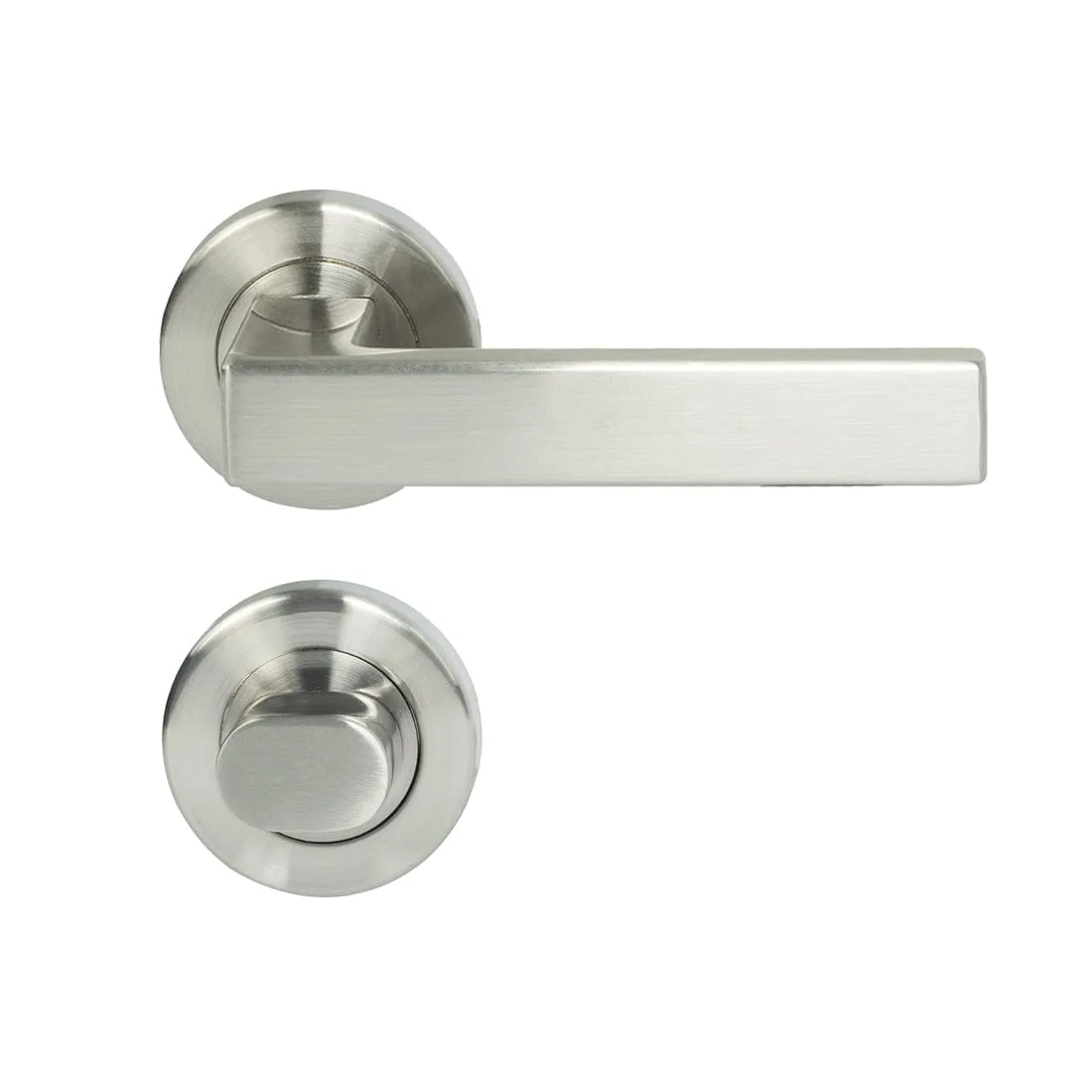 Verona Lever Privacy Set Satin Nickel