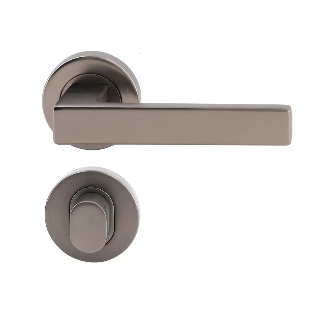 Verona Lever Privacy Set Satin Graphite