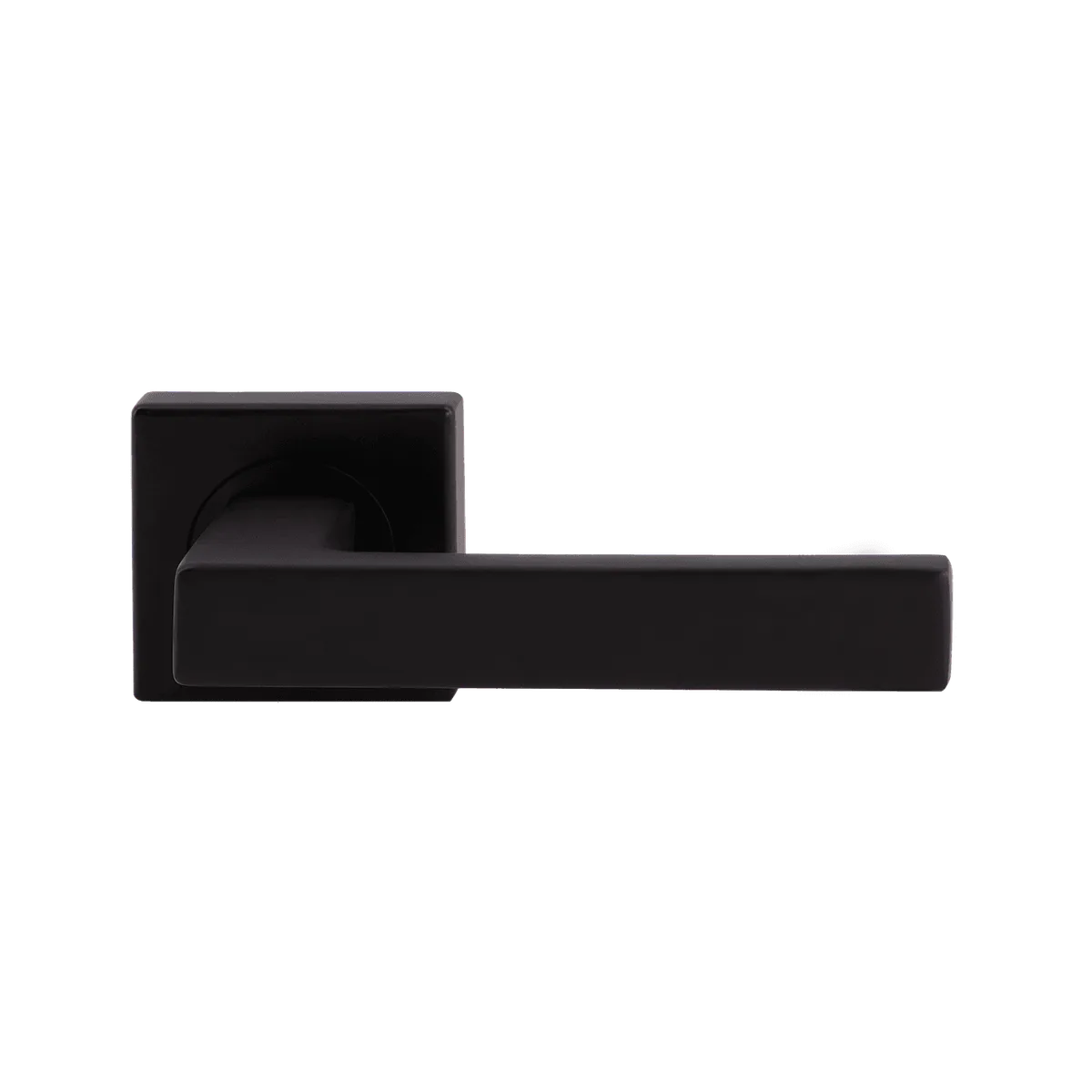 Verona Square Rosette Lever Dummy Matt Black