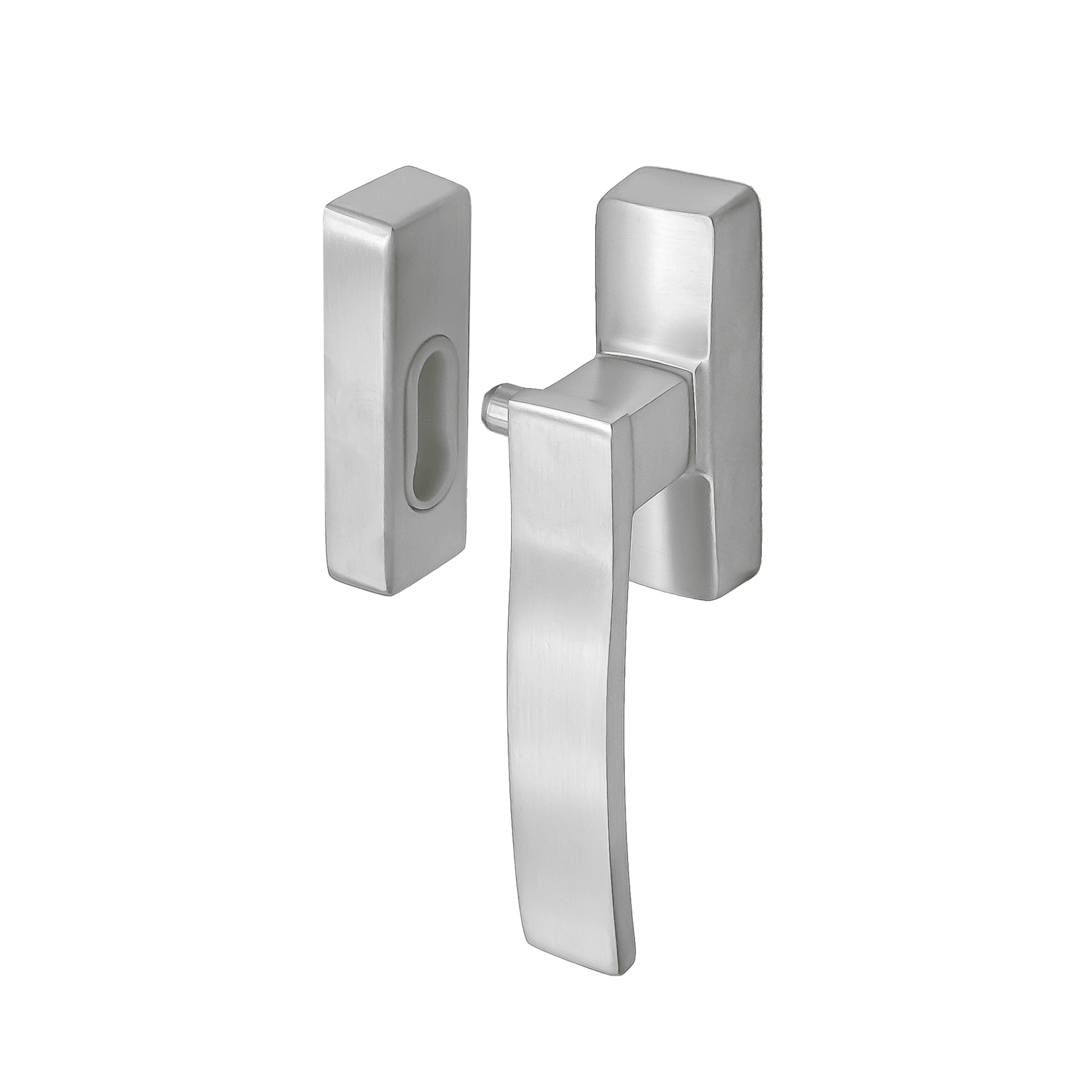 268SCRH Quad Window Fitting - Right Hand Satin Chrome - Image 1