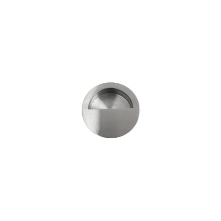 Round Flush Finger Pull 72mm Stainless Steel