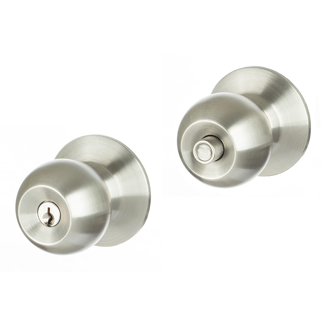870SS Cirque Entrance Door Knob Set Stainless Steel - Image 1