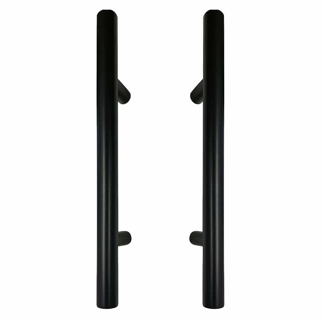 Round Barn Door Kit Back to Back Pull Handle Black Miles Nelson