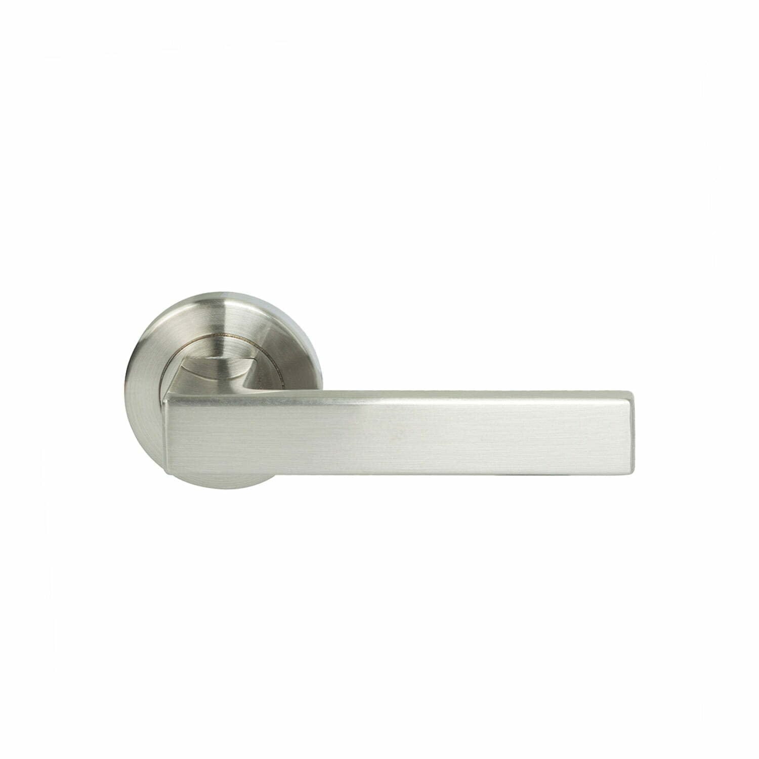 Verona Lever Passage Set Satin Nickel Miles Nelson