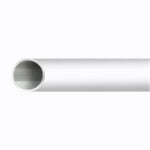 Towel Rail Tube White on Aluminium 19 x 1800mm