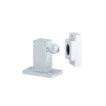 Door Stop & Holder Floor Mount Satin Chrome