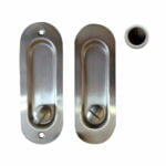 Round Locking Flush Pull Kit Stainless Steel