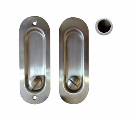 Round Locking Flush Pull Kit Stainless Steel