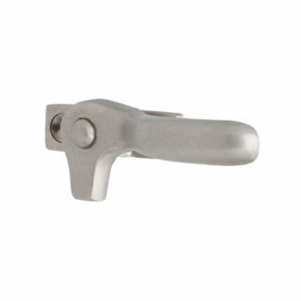 right handed satin nickel window latch
