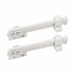 Window Restrictor Stay for Aluminium Window White - 2 Pack