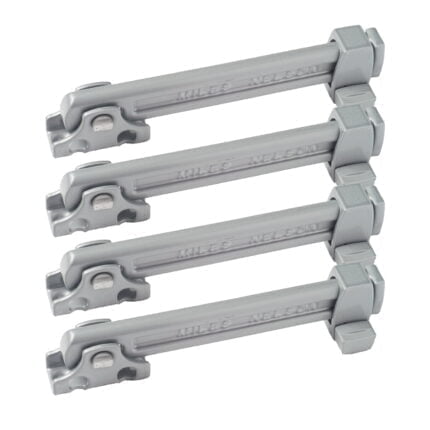 Window Restrictor Stay for Timber Window Satin Chrome - 4 Pack