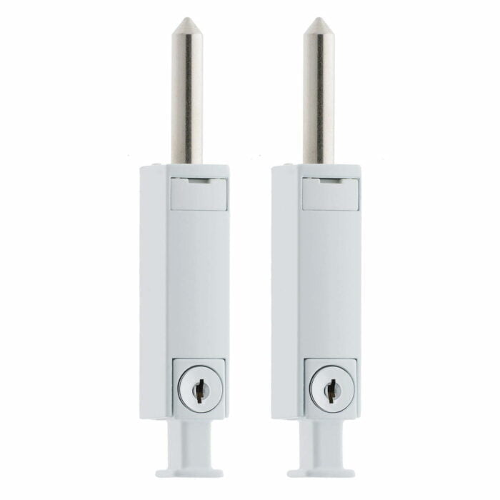 Security Patiobolt 45mm White - 2 Pack