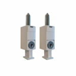 Security Patiobolt Mini 28mm White - 2 Pack