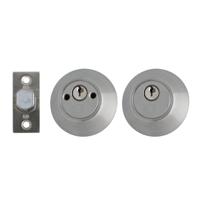 Deadbolt Double Cylinder Keyed Both Sides Satin Nickel