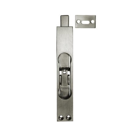 Flat Bar Flush Lever Bolt Satin Chrome