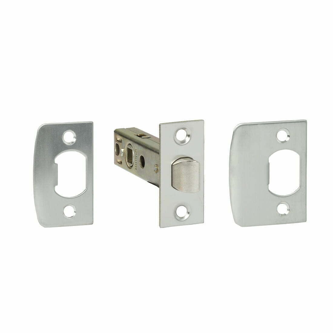 415SN70.jpg Milano Tubular Latch Satin Nickel 70mm Backset silver