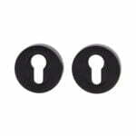 Milano Euro Escutcheon Round Rose Matt Black