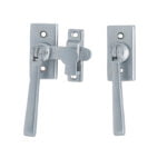 French Double Door Fastener Satin Chrome