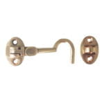 Cabin Hook 8 x 70mm Brass