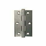 Satin Graphite Hinge Square Edge (90 x 60 x 2.5mm)