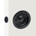 Round Cavity Slider Passage Set Matt Black