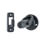 600 Latching Door Stop Wall Mount Matt Black