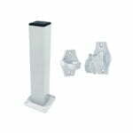 618 Door Stop & Holder Pedestal Auto Latch Back Satin Chrome