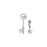 3 Lever Blank Key Right