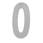 House Number ZERO '0' - Concealed fix 100mm Stainless Steel
