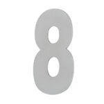 House Number EIGHT '8' - Concealed fix 155mm Stainless Steel
